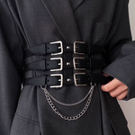 Triple Buckle Waist Belt