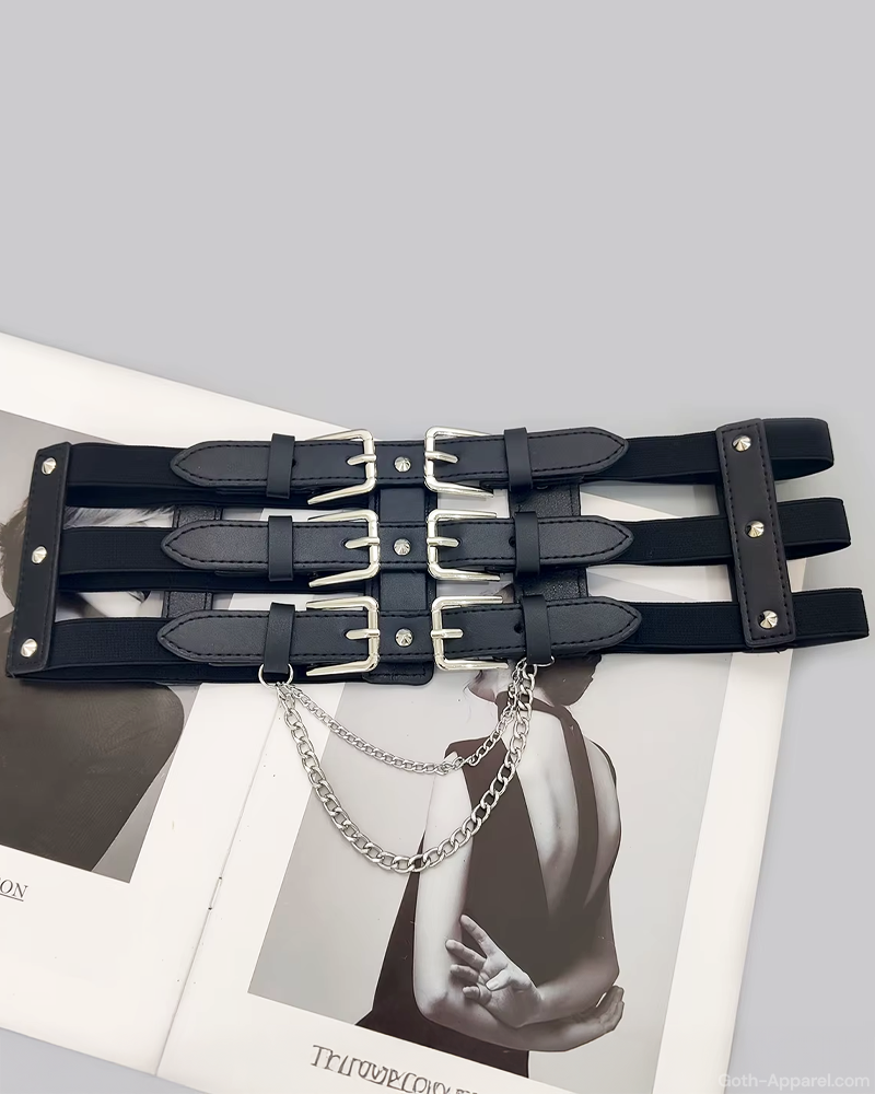 Triple Buckle Waist Belt