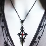 Vampire Cross Necklace