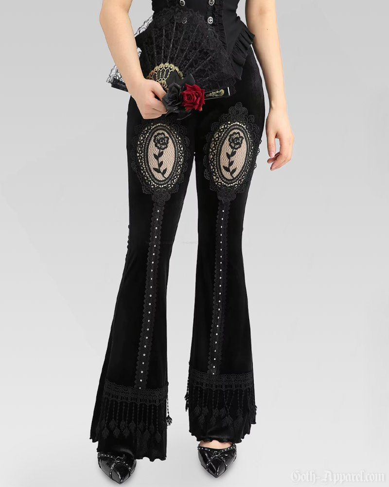 Velvet Goth Pants