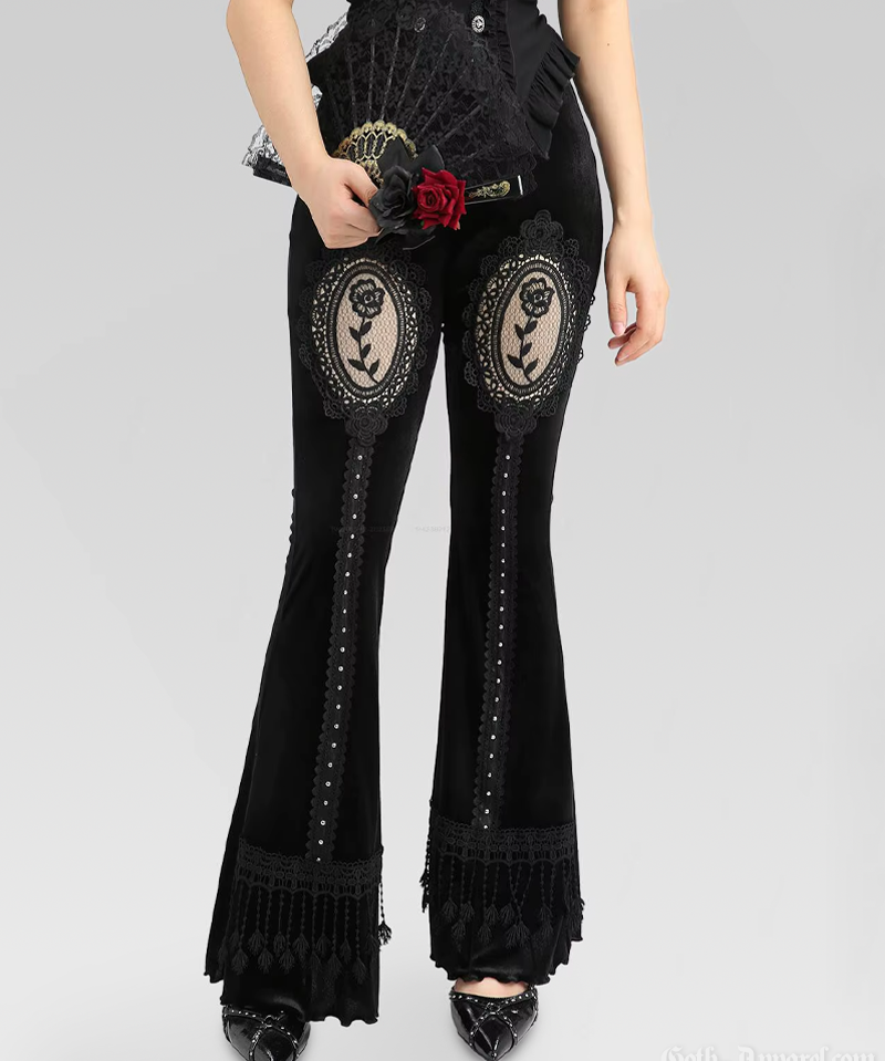 Velvet Goth Pants