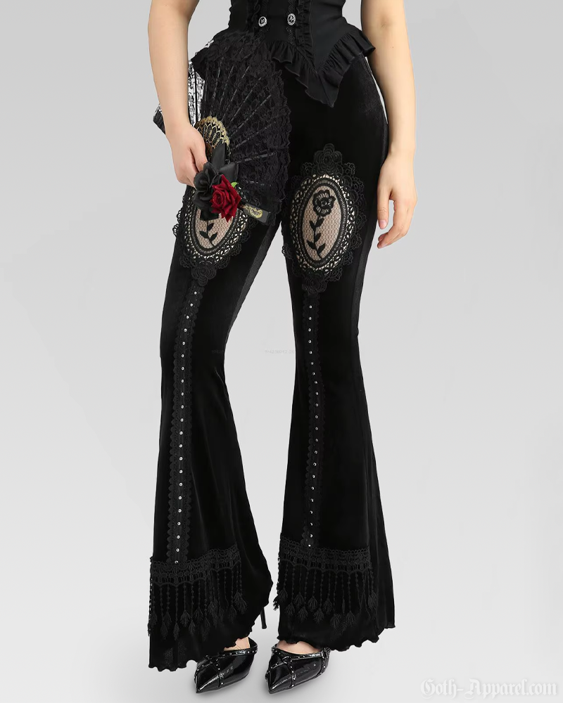 Velvet Goth Pants