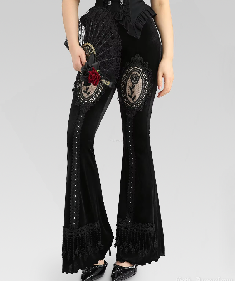 Velvet Goth Pants