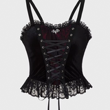 Velvet Goth Top