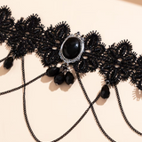 Victorian Black Lace Choker