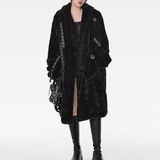 Long Black Faux Fur Coat Womens